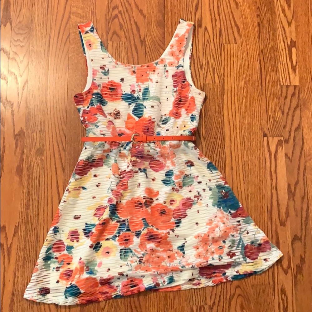 Floral Fit and Flare Dress